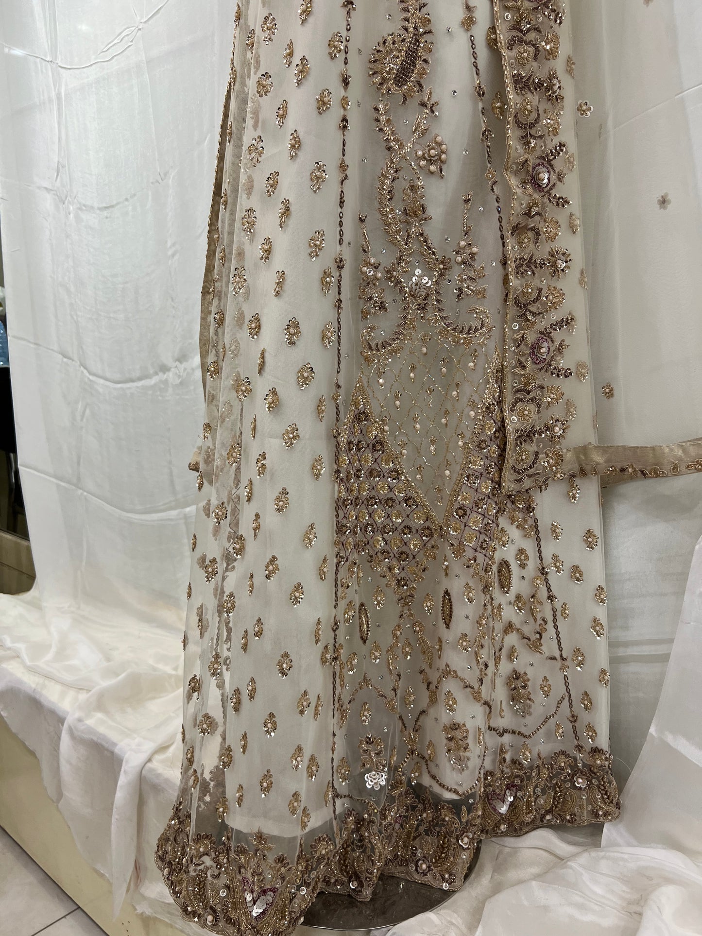 Off-white Nikkah maxi