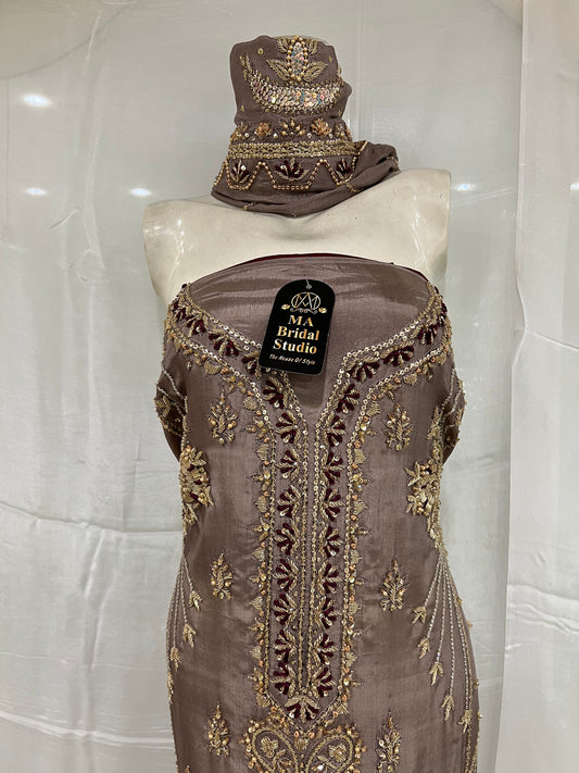 Silk gala daman long shirt