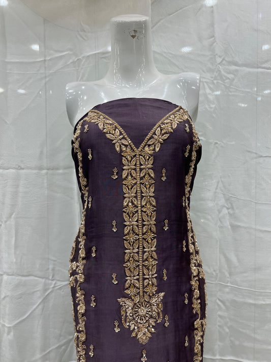 Silk front back long shirt