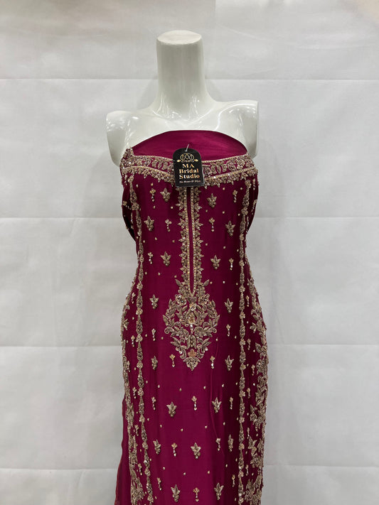 Silk antique long shirt