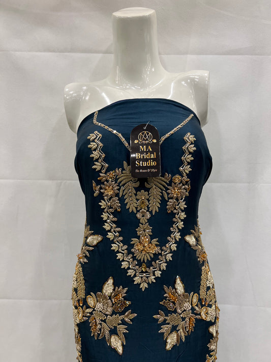 Silk long shirt with tasal