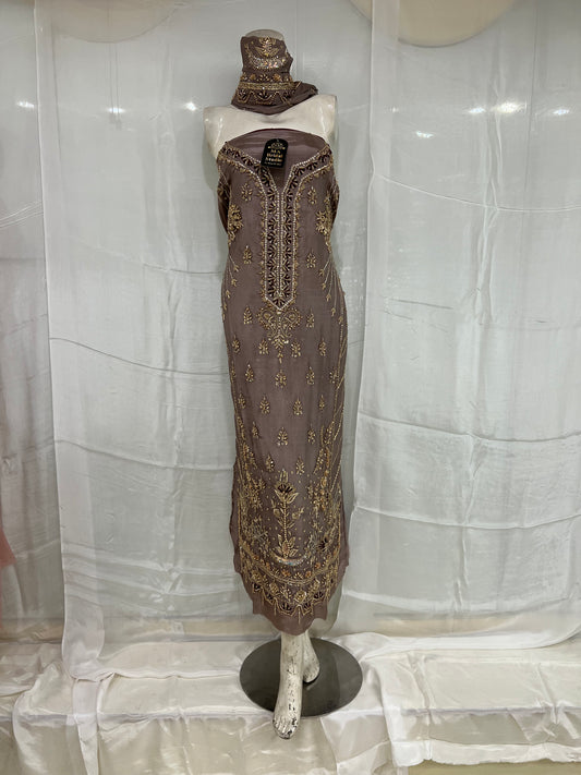 Silk gala daman long shirt