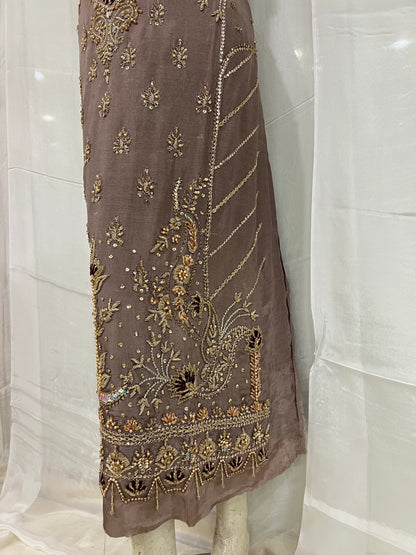 Silk gala daman long shirt