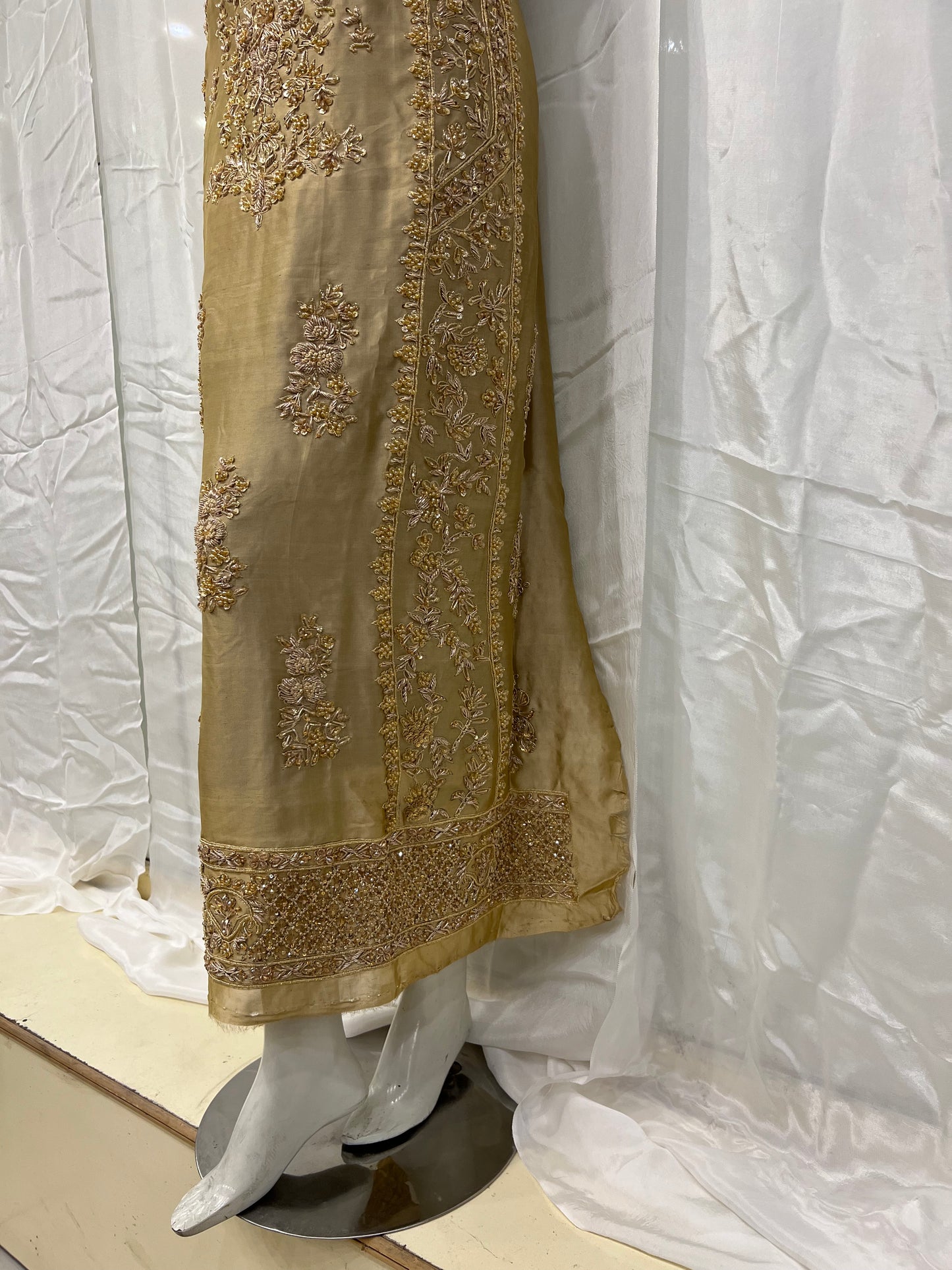 Front back A-line long shirt