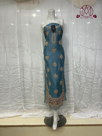 Silk gala daman long shirt