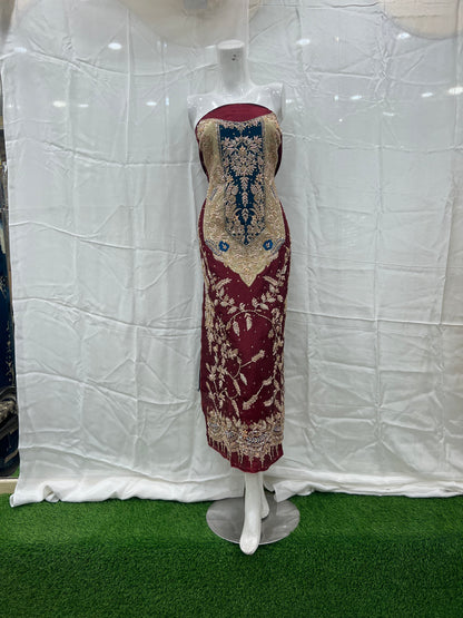 Silk gla patch long shirt