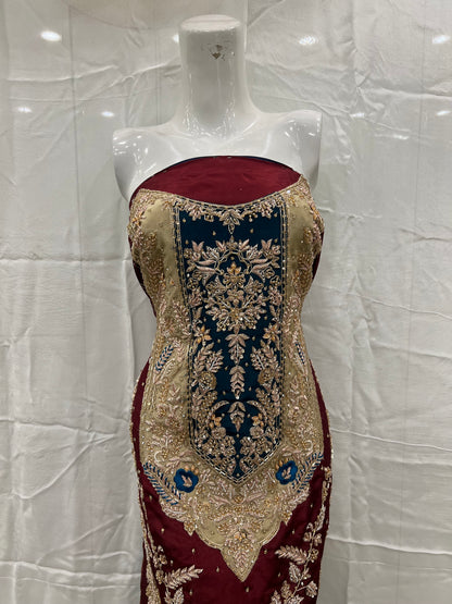 Silk gla patch long shirt