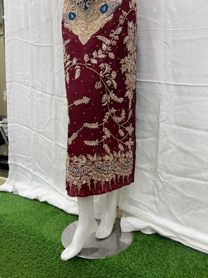 Silk gla patch long shirt