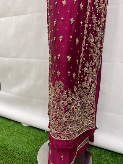 Silk antique long shirt