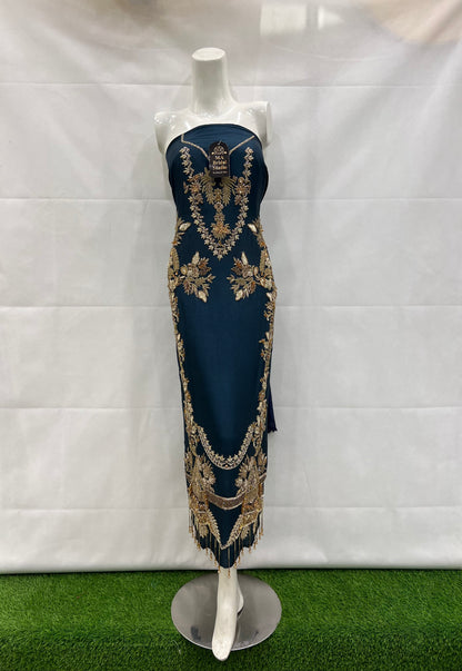 Silk long shirt with tasal