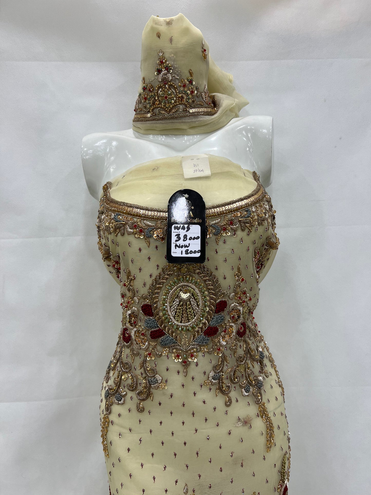 Organza heavy daman shirt