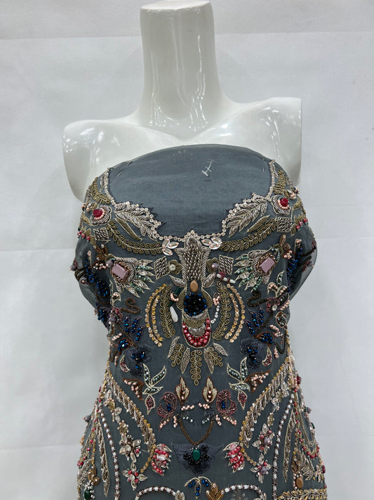 Organza heavy multi work shirt