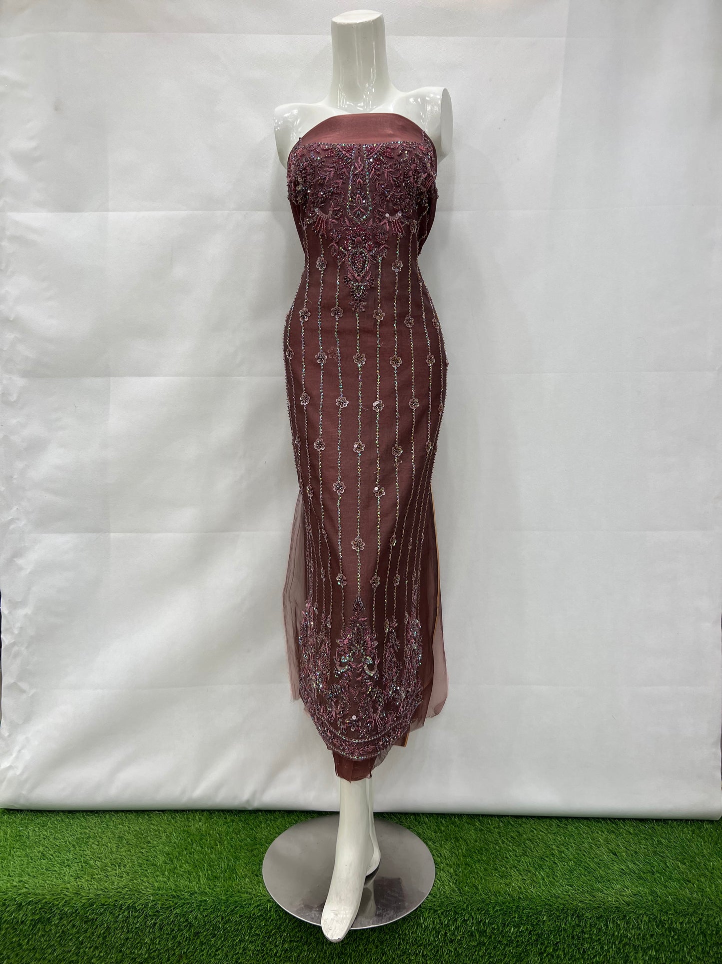 Organza base color material shirt