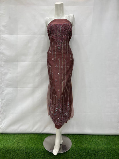 Organza base color material shirt