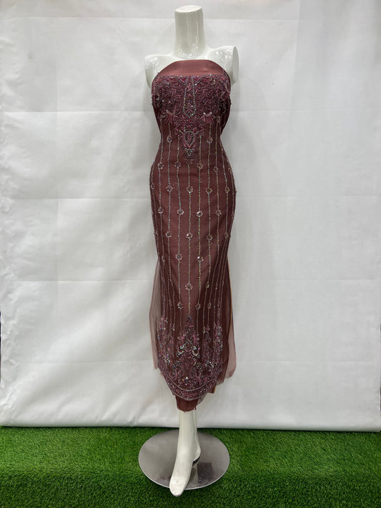 Organza base color material shirt