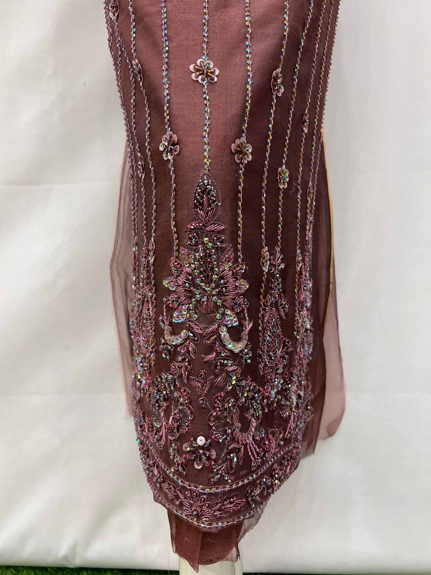 Organza base color material shirt